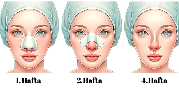 rinoplasti sonrası iyileşme süreci aşamaları - Op. Dr. Cemile Şenol Eskişehir